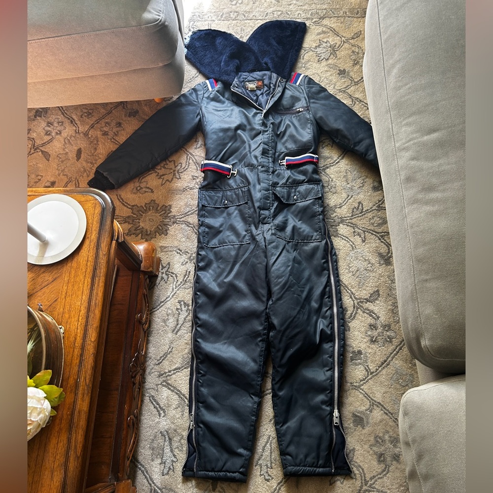 Vintage Sears Snowsuit size Small Blue